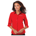 Picture of Ladies' 3/4 Sleeve Poplin Shirt